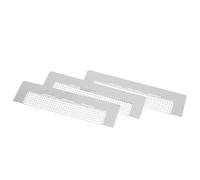 minkissy 3pcs Stainless Steel Crystal Art Tool Set with Precision Mesh Drawing Ruler and 216 Blank Grids, Universal Compatibility for Rhinestone and Embroidery Projects, for Crystal Art