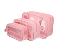 minkissy 3pcs Travel Make up Bag Large Capacity Wash Bag for Toiletries Portable Packing Essentials for Women Cosmetic Travel