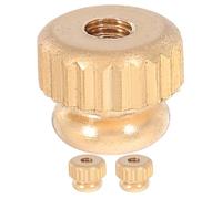 minkissy 3pcs Trigger Stop Lever Screw Nut Horn Repair Part Musical Instrument Hardware Metal Classic Knurled Cap Pattern Robust Support Upgrades Visual Appeal Suitable for Saxophone