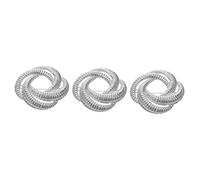 minkissy 3pcs Twisted Spring Shaped Decorative Brooch for Women Vintage Safety Pin Corsage for Clothing Hats and Bags Elegant Geometry Design White K Color for Any Occasion