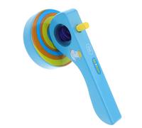 minkissy 3pcs Wooden Gyroscope with Pull String and Handle Educational Preschool for Boys Portable Montessori Fine Motor Skill Development Random Color