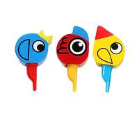 minkissy 3pcs Wooden Whistle Educational Musical Instruments for Safe Practical Playthings for Bird Sounds Early Learning Random Styles