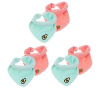 minkissy 3sets Baby Drool Bibs Triangle Towel Bandana Bibs for Baby for Toddler 2pcs*3 Random Color