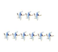 minkissy 3sets Elegant Crane Brooch Creative Suit Pins for Women Versatile Fashion Accessories for Parties Jackets Bags and More Unique Decorative Badge Collection 3pcs*3
