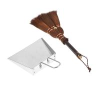minkissy 3sets Household Dustpan Set Professional Whisk Broom for Convenient Cleaning Laminate Floors and Removing Rabbit Litter