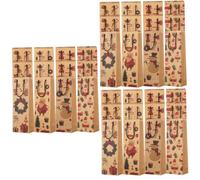 minkissy 3sets Large Christmas Wine Bags Set Reusable Bottle Bags Wine Present for Christmas Decorative Party 12pcs*3