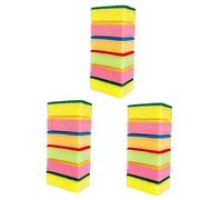 minkissy 3sets Multi-use Eraser Sponge Dish Sponges Cleaning Scrubber Damp Clean Duster Kitchen Bathroom Cleaning 10pcs*3 Random Color