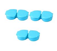 minkissy 3sets Plastic Lens Organizer Case Holder Storage Box Container for Home and Travel Lens Case Kit 10pcs*3