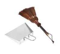 minkissy 3sets Professional Dustpan Set Dustpan Indoor Broom Home Essentials Carpet Brush for Cleaning