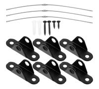 minkissy 3Sets Tip Furniture Straps Safety Furniture Anchors for Falling Prevention Durable and Cold Rolled for Proofing Cabinets and Tv