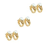 minkissy 3sets Vintage Style Crystal Ball Ring for Women Elegant Statement Jewelry with Branch Design for Everyday Wear and Special Occasions 2pcs*3