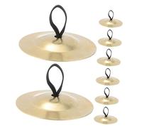 minkissy 4 Pair Mini Finger Cymbals Portable Zills for Belly Dance Adults Lightweight Hand Cymbals Musical Instrument for Dance Performance Party Practice and Travel