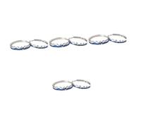 minkissy 4 Pairs Couple Matching Open Rings for Lovers Unique Decorative Design Comfortable Fit for Men Women for Daily Wear and Special Occasions Promise Rings for Couples