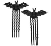 minkissy 4 Pcs Bat Haircombs Bat Hair Accessories Small Hair Comb Clips for Women Gothic Hair Comb Bat Hair Band Halloween Combs Hair Clips Party Haircombs Bat Hairpin Take a Bath Miss