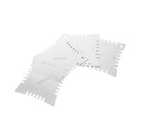 minkissy 4 Pcs Guitar Radius Gauge Fretboard Measuring Tool Stainless Steel Electric Guitar String Height Gauge Prevents Finger Injuries 3.38X3.30X0.04In