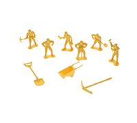 minkissy 4 Sets Engineering Worker Model Figures for Plastic Construction Playsets Realistic Person Models for DIY Sand Table and Landscape Decoration Educational Role Play for Boys