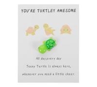 minkissy 4 Sets You Re Awesome Mini Turtle Figurines with Inspirational Greeting Cards of Encouragement for Party Bag Fillers and Rewards