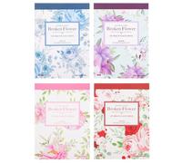 minkissy 400pcs Vintage Decorative Scrapbook Paper Set Retro Design Craft Paper for Journaling, DIY Planner Collage Art Sea Salt Blue, French Red Dress, Romantic Violet Fantasy