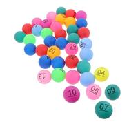 minkissy 40pcs Colorful Numbered Bingo Prize Balls for Party Decorations Lottery Game Accessories for Birthdays Gatherings and Events