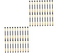 minkissy 40pcs Dual-ended Eyeshadow Brush for Makeup Application Portable Eye Shadow Brushes for Precision Blending Highlighting Smudging for Beginners Professionals