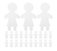 minkissy 40pcs White Paper Doll Cutouts for DIY Craft Projects, Blank Girl Human Shape Cardboard Cutouts for ’s Painting and School Art Supplies