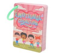 minkissy 45PCS Emotion Learn Cards for Educational Feeling Intelligence Cards Interactive Learning Tool for Cognitive Skill Development