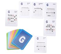 minkissy 49pcs Guitar Chord Chart for Beginners Adults Lightweight Electric and Acoustic Guitar Fingering Guide Coated Paper Practice Poster for Learning and Mastery