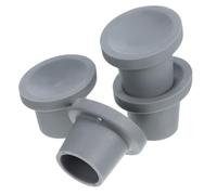 minkissy 4pcs 28mm Rubber Suction Cup Feet Replacement for Shower Chair and Commode Seat, Non-Slip Shower Chair Accessories for Elderly and Disabled, Grey Assistive Walking Frame Leg Caps