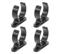 minkissy 4pcs Black Nylon Hose Pipe Clip Clamp for 38-42mm Paddle Oar, Lightweight and Versatile Yacht Paddle Holder for Kayaking and Outdoor Boating Accessories