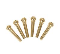 minkissy 4pcs Brass Acoustic Guitar Bridge Pins for Standard Folk Guitar Replacement High Grade Brass for Brighter Tone and Stable Performance Compatible with Martin and Models