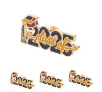 minkissy 4pcs Class of Graduation Cap Badge Doctor Hat Brooch Pins for High School College Ceremony Party Favors Souvenir of Academic Achievement