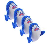 minkissy 4Pcs Cute Shark Plush Keychain Cartoon Animal Bag Charm Soft Stuffed Pendant for Backpacks Handbags and Keys Multipurpose Plush Hanging Decor Adorable Key Ring Decoration
