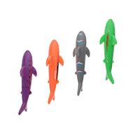 minkissy 4Pcs Diving Sharks Fun Summer Pool for Multi Function Underwater Learning Accessories to Enhance Swimming Skills and Enjoyment
