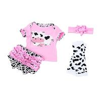 minkissy 4pcs Doll Clothes Set Stylish Tutu Skirt Outfit with Top Pants Stockings Hairband for Dolls Easy to Care All Season Wear
