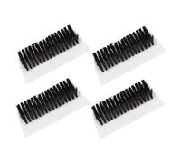 minkissy 4pcs Double-sided Nail Brush with Soft Bristles and Anti-slip Handle Grip for Gentle Fingernail Cleaning High-temperature Resistant Manicure Scrub Brushes for Home Kitchen Salon