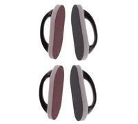 minkissy 4pcs Emery Sponge Brush Handle for Cleaning Descaling and Decontamination for Kitchen and Bathroom Use Efficient Cleaning Sponge Pad Random Color