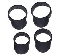 minkissy 4pcs Ethereal Drum Finger Covers Black Finger Protectors, Practice Sleeves for Hand Pan Drum, Professional Training Accessories Box