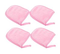 minkissy 4pcs Facial Cleaning Gloves Makeup Removal Puff for Face Powder Exfoliating Mitt for Gentle Skin Cleansing and Makeup Removal