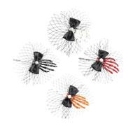 minkissy 4pcs Halloween Skull Hand Hairpins Lightweight Plastic Gothic Barrettes with Delicate Colour, Creative Skeleton Hand Hair Clips for Carnival Party and Halloween