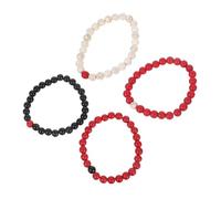 minkissy 4pcs Handmade Boho Natural Stone Bracelets for Women and Beaded Stretch Wristbands with Unique Textures Multi-color for Festivals and Daily Wear