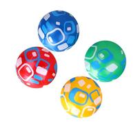 minkissy 4pcs Inflatable PVC Bouncing Balls with Flourish Pattern Balls for Outdoor Beach Play Flexible for Easy to Store and Safe Design Random Color