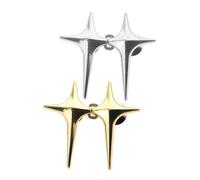 minkissy 4pcs Jean Button Waist Buckle Pins No Sew Pant Waist Tightener Alloy Star Detachable Buttons Uk
