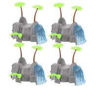 minkissy 4pcs Lightweight Train Bridge for Railway Track Support Risers Secure Fit for Model Train Layouts Compatible with Multiple Track Systems for Interactive Play and Parent