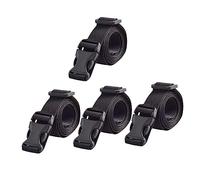 minkissy 4Pcs Luggage Lashing Straps, Lightweight Polyester Tie down Belt, Tear-Resistant Outdoor Travel Packing Straps for Suitcases, Black