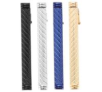 minkissy 4Pcs Men Tie Clips Set Classic Style Necktie Accessories Durable Copper Tie Bars for Business Weddings and Daily Wear Lightweight and Eye Catching