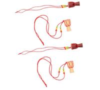 minkissy 4pcs Miniature African Drum Necklaces Stylish Instrument Jewelry for Women Pendant Necklaces with Polished Drums for Everyday Wear Special Occasions Random Color