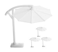 minkissy 4pcs Miniature Sunshade Parasol for Dollhouse Garden Patio Realistic Outdoor Shade Umbrella Models Compact Scale DIY Accessories for Beach Scene and Landscape Arrangements