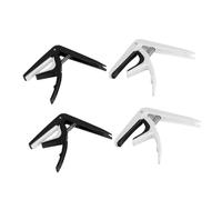 minkissy 4pcs Multi Function Guitar Capos Abs Plastic Tone Modifier Clips for Acoustic Electric Classical Guitars and Ukulele Quick Release Durable Capo Clips for Musicians