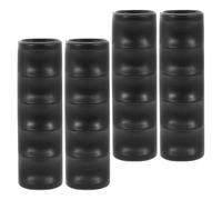 minkissy 4pcs Non-slip Handle Grips for Wheelchairs and Walkers, Sturdy Black Rubber Covers 118mm Length X 30mm Diameter, Comfortable Mobility Aid Accessories for Elderly and Disabled Users