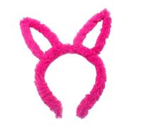 minkissy 4pcs Plush Headband Rabbit Ears Boys and Girls Hair Band Fluffy Headband Bunny Ears Fun Hair Clips for Girls